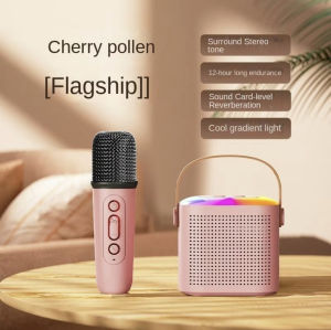 ✅100% Original AMZ Y1 Bluetooth Microphone Karaoke Small Family Style And Portable Stereo Speaker