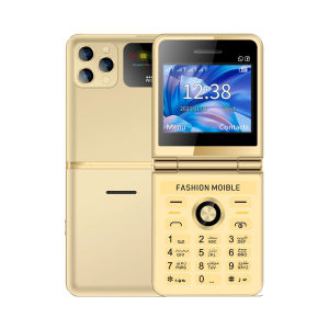P20 Flip Mobile Phone 2.4inch HD Screen 4 SIM Card FM Radio Flashlight Blacklist 2G Foldable Feature phone