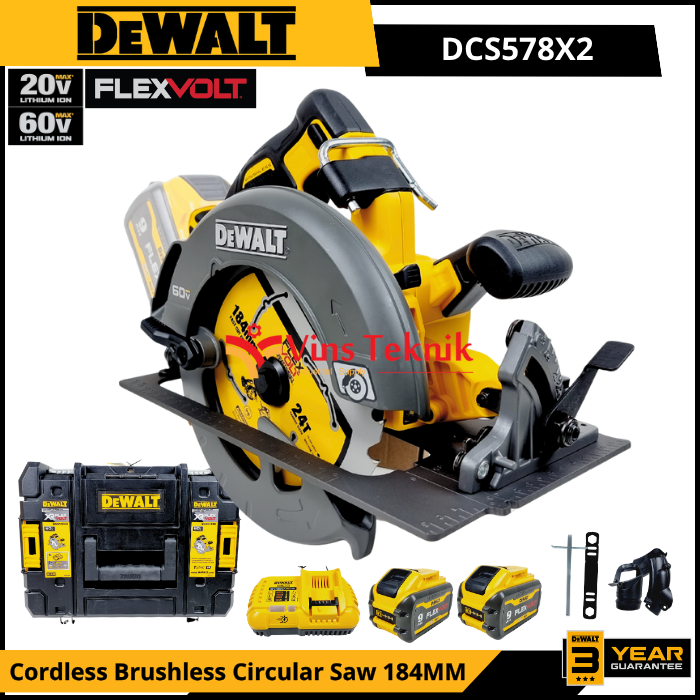 Lithium Ion Dewalt Cordless Circular Saw 20v DeWalt DCS570P1 7-1/4