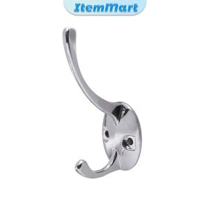 ItemMart Wall-mounted Alloy Coat Hook Rust-proof For Hanging Clothes/Towels/Bags Easy To Install 1Pcs