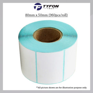 Blank Thermal Label Barcode Sticker 80mm x 50mm (960pcs/roll)