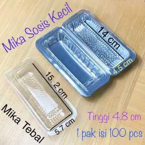 (isi100) Mika Sosis Kecil Pia 145 / Mika Sosil Kecil / Mika Pia Pie 145 / Tray Tempat Sosis Kecil