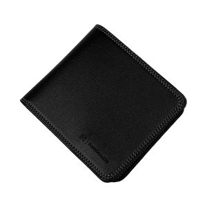 Mr Mads - Dexter Dompet Lipat Pria Bahan Kulit Sintetis PU Leather Short Wallet Hitam
