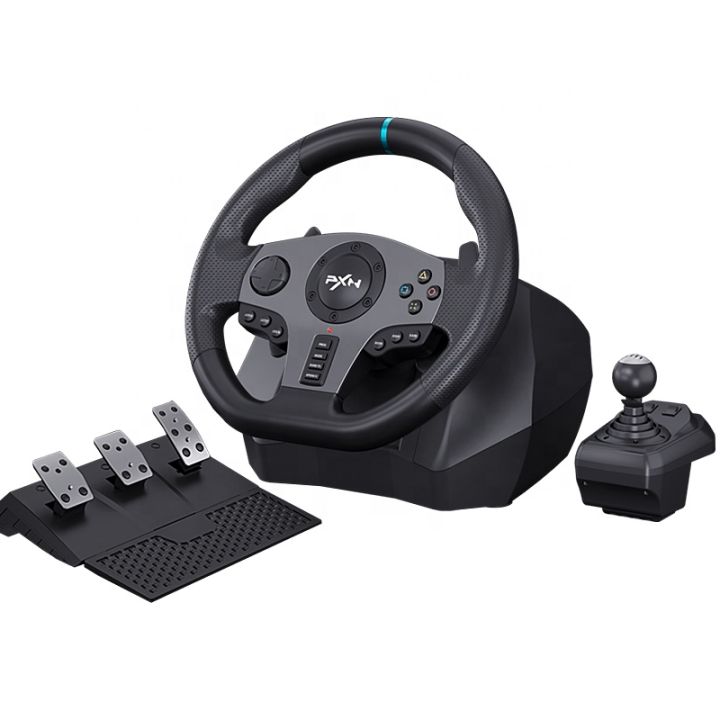 PXN V9 Car Game Controller Racing Wheel Driving Force 900 Degree Gaming ...