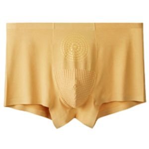 Tomalin Anion Modal Seamless Mens Briefs Modal Graphene Anion Massage Therapy Boxer Underwear