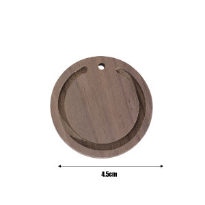 Round Aromatherapy Wood Car Air Freshener Essential Oil Diffuser Absorb Perfume Beech Wood Tablets Car Interior Odor Removal