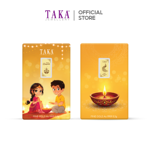 TAKA Jewellery Deepavali Edition – 0.2g 999.9 Pure Gold Bar