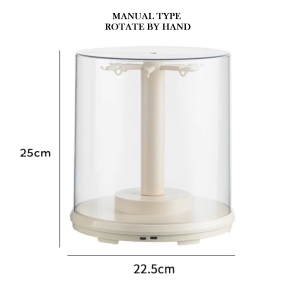 LABUBU Display Box Cover Crybaby 360 Rotating Transparent Dustproof Stackable Pop Mart Doll Storage Box Hang Stand Type