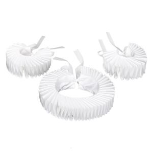 Steampunk Victorian Clown Choker Ruffled Neck Ruff False Collar and Wrist Cuffs Set for Renaissances Fancy Dress Costume