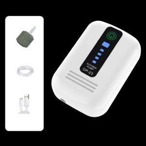 YITAQI Ultra Silent Aquarium Air Pump USB Charging Long Battery Life Portable Oxygen Aerator Fishing Accessories Power Off Self Starting Fishing Oxygen Pump Outdoor