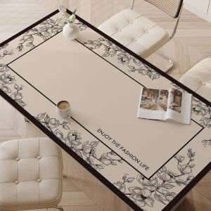 Taplak Meja Kantor Motif Elegan Waterproof/Alas Meja Aesthetic/Taplak Meja Ruang Tamu Anti Licin Anti Air