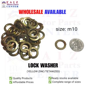 50 pcs. BH LOCK WASHER GOLD PLATED/TETANIZED