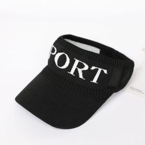 LadyLuxe - Topi Rajut Senam Golf Olahraga Motif Cap Catur Newst Sport Wanita Topi Pantai Fashion Wanita Visor Hat TP001