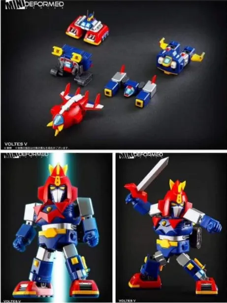 Action toys mini deformed top voltes v