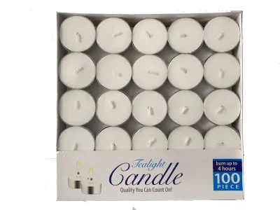 20 Viên nến tealight 4 tiếng không mùi không khói