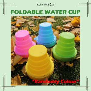 [CAMPINGGO] Silicone Gel Foldable Cup Travel Outdoor Portable Drinking Water Folding Cawan Silikon 硅胶折叠杯