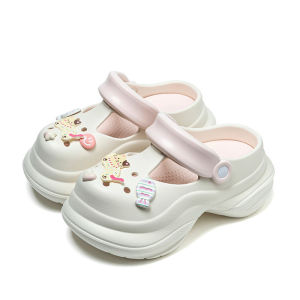 [Free Shipping] Cute Puppy Design Clogs WomenS Sandals Outdoor Slippers Beach Sandals Indoor Slippers WomenS Shoes Closed-Toe Slippers