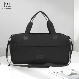 LouisWill Mens Travel Bag Sports Bag Fashion Luggage Shoulder Bag With Independent Shoe Pocket Handbag Outdoor Sling Bag Gym Fashion Men Women Portable Travel Yoga Swimming Bag