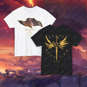 [Local Stock] HBESTY  Phainon Honkai Star Rail T-shirt Double Sided Print Anime Fan Gift Cotton Streetwear Outdoors High Quality Cotton Short-sleev