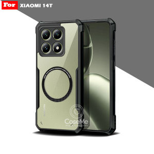 Case Xiaomi MI 14T Softcase Fushion Magnetic Ring Transparan Magsafe Casing Terbaru