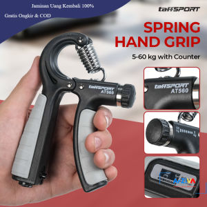 TaffSPORT Spring Hand Grip Finger Power Exercise 5-60 kg with Counter - AT560