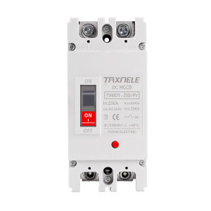 TAXNELE DC MCCB 2P 100A 125A 150A 160A 200A 250A 600V 1000V DC Solar Molded Case Circuit Breaker Overload Protect Solar PV