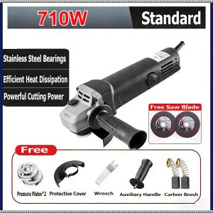 🔥 1600W Heavy Duty Angle Grinder 220V | Industrial Grinder with FREE Saw Blade & 6Pcs Accessories | COD
