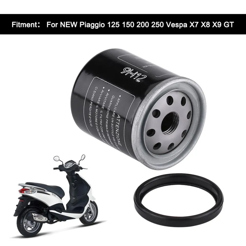 Motorcycle Oil Filter for Piaggio 125 150 200 250 Vespa X7 X8 X9