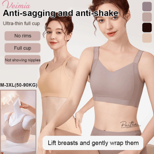 Upgraded Veimia Anti-Sagging Bra Malaysia Ready Stock Seamless for Large Breast Support Armpit Fat Control