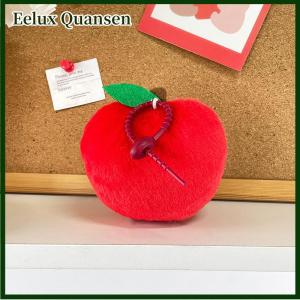 Eelux 1 mảnh phim hoạt hình hình táo đỏ búp bê trái cây đồ chơi thực phẩm dễ thương sang trọng Mặt dây chuyền nhồi túi trang trí quà tặng sinh nhật