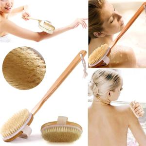 Bàn Chải Khô Tắm Có Thể Tháo Rời Tay Cầm Dài Tiết Kiệm Sức Lao Động Tiện Lợi Bàn Chải Mát-xa Phòng Tắm Tay Cầm Bằng Gỗ Dài Lon Dễ Dàng Chạm Vào Lưng Và Chân Tẩy Tế Bào Chết Mát Xa Da Dễ Sử Dụng An Toàn