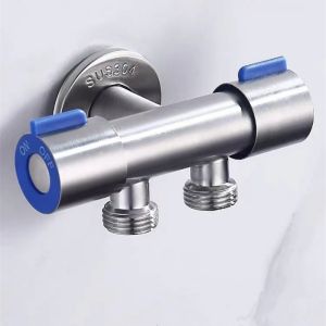 Van nước đa năng 2 cổng xả điều khiển thông minh. Có phụ kiện dẫn nối. Đường kính lắp đặt 20mm-HAUSE