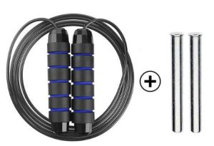 alat lompat tali skipping rope fitness alat senaman jump rope steel skipping rope weight-bearing