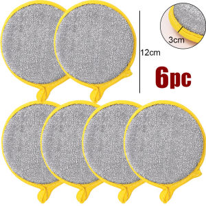 YESPERY New 1/3/6pcs Double Side Dishwashing Sponge Dish Washing Brush Pan Pot Dish Wash Sponges Household Cleaning Reusable Kitchen Tools