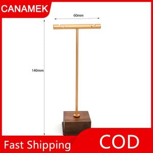 【CANAMEK】 Đồ trang sức hiển thị đứng Vòng cổ bông tai đồ trang sức đồng gỗ trang sức hiển thị đạo cụ chụp trang sức gian hàng hiển thị miếng