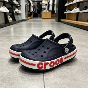 Crocs 2026 Youngbeiya perforated shoes for children parent-child matching shoes non-slip beach shoes for boys and girls 48h Hair