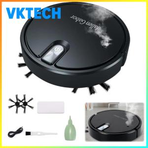 Smart Robot Vacuum Cleaner Rechargeable Household Cleaner with Suction for Hard Floor Pet Hair Carpet