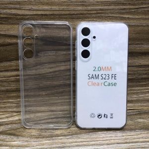 Casing Samsung S23 FE Plus Ultra 5G Premium Soft Case Clear Transparant TPU Silicone