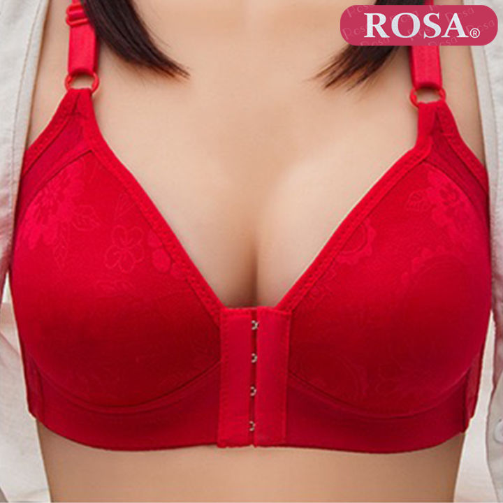 Rosa Front Buckle Bra Cup B/C Sexy Thin Breathable Plus Size Bra