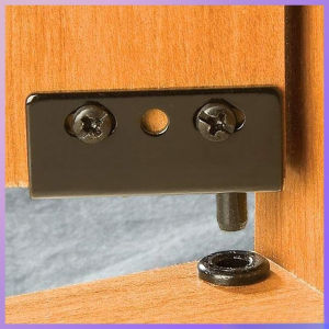 Multifunction Pivot Hinges Stainless Steel Black/Silver Upper Lower Hinge Clips with Bushing Heavy Duty Furniture Hinge