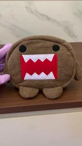 Domo Kun Plush Multi Storage Bag Makeup Organizer Pouch Kawaii Cute Coin Purse Wallet Cosmetic Bags Beauty Vanity Case