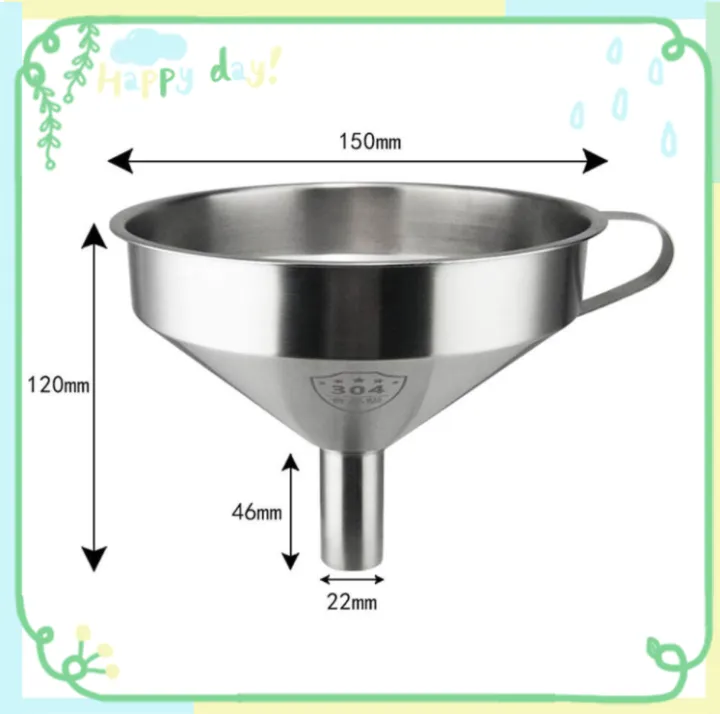 Phễu lọc chất lỏng và dầu có chất liệu inox dùng trong nhà bếp gia đình ...