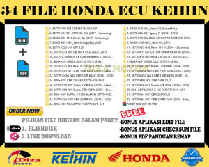 TERMURAH! 34 FILE BIN/XDF REMAP HONDA ECU KEIHIN