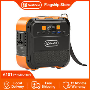 【COD】FlashFish A101 220V 120W Solar Generator 26400mAh Multi-Function Portable Big Capacity Power Station AC/DC/USB/Type-C Output Solar Generator Emergency Power supply for CPAP Outdoor Advanture Load Trip Camping