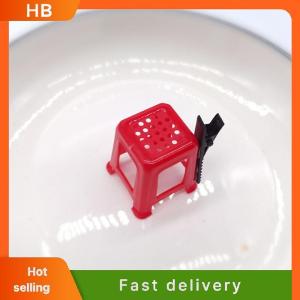 HB Simulate Fun Unique Red Stools Hairpin Funny Hair Clips Hair Accessories