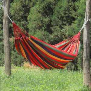 Cukashop เปลญวน เปล สำหรับแคมป์ปิ้ง ทำเป็นเปลและเสื่อได้ รับน้ำหนักได้ 150 กิโล ลายรุ้ง ผืนใหญ่ 280*80 ซม. เปลญวน กลางแจ้ง