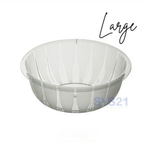 SYS21 Multipurpose Round Transparent Wash Basin Dish Bowl Bathroom Kitchen Laundry Soaking Tub