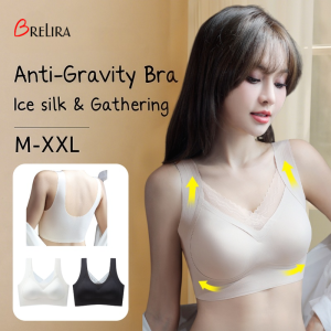 【SINGABRALETTE】Anti-Gravity Ice Silk Bra Wireless Push Up Bra Anti-Sagging Beautiful Back Seamless ​​Women Lingerie​​無鋼圈聚攏內衣