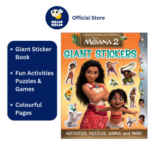 Disney Moana 2 Giant Stickers Book With Fun Activities Puzzles & Games For Kids