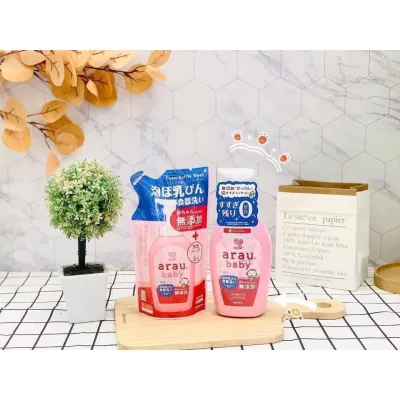 NƯỚC RỬA BÌNH ARAU NHẬT CHAI 500ML/TÚI 450ML